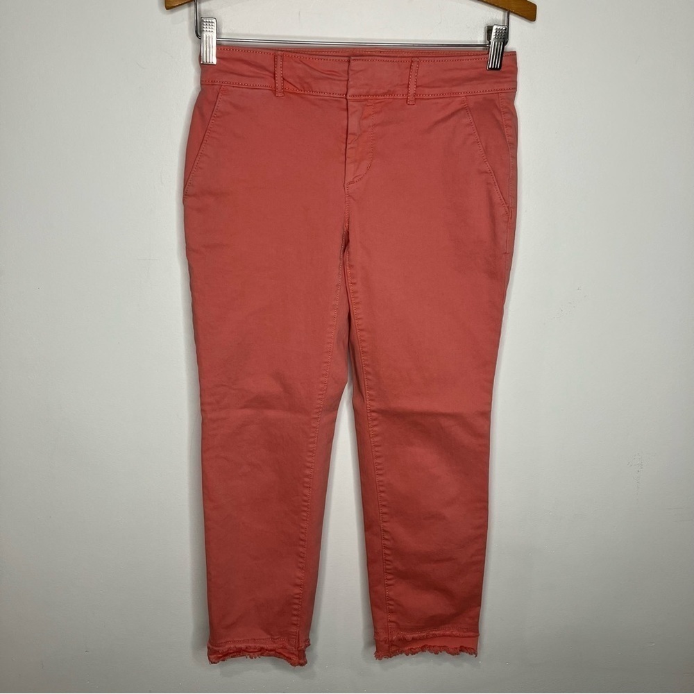 Loft salmon cropped pants size 00P